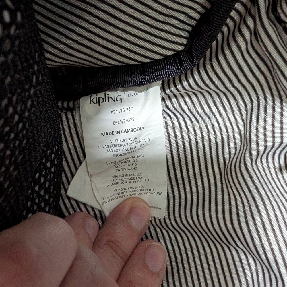 Kipling Multicolor Striped Backpack - Picture 11 of 13